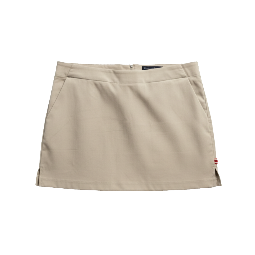Beige skirt on a white background