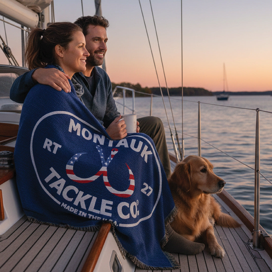 Montauk 100% Cotton Tapestry Blanket – Montauk Tackle Company