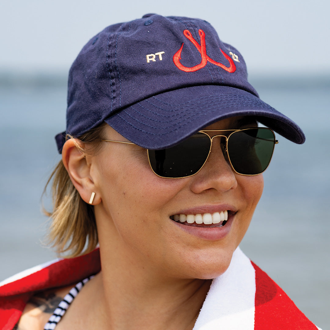 Fishing Hats for Sale - Montauk Double Hook Logo – Montauk Tackle