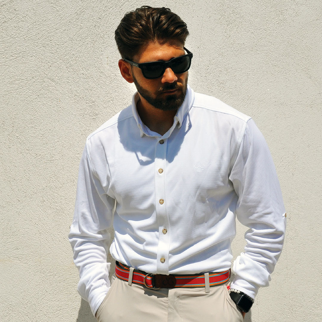 Performance Button Down Dress Shirt, Lighthouse White / XL Performance Button Down Dress Shirt, Lighthouse White / XL